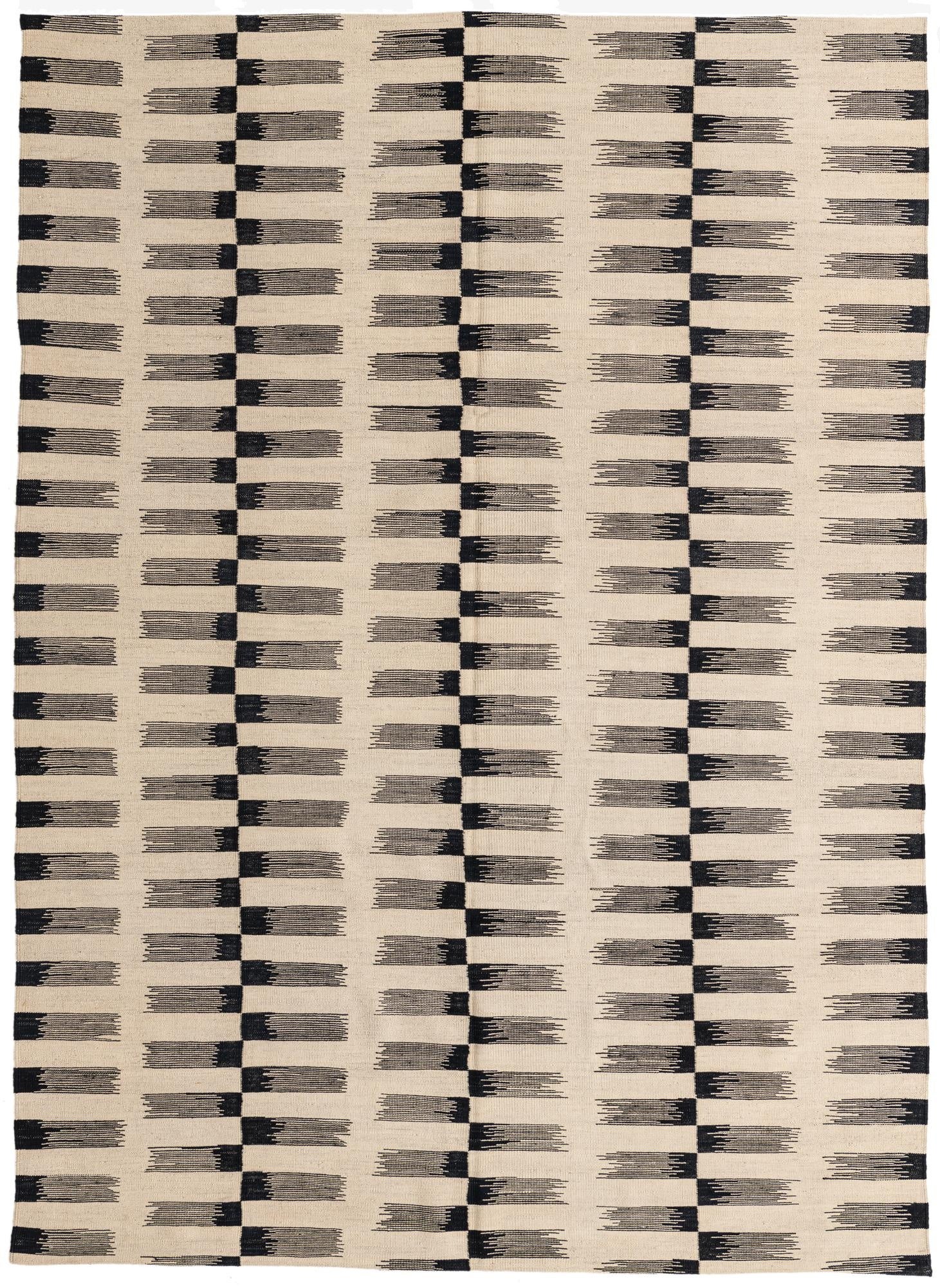  6' 9 x 9' 4  Hand Woven Kilim Modern Wool Rug