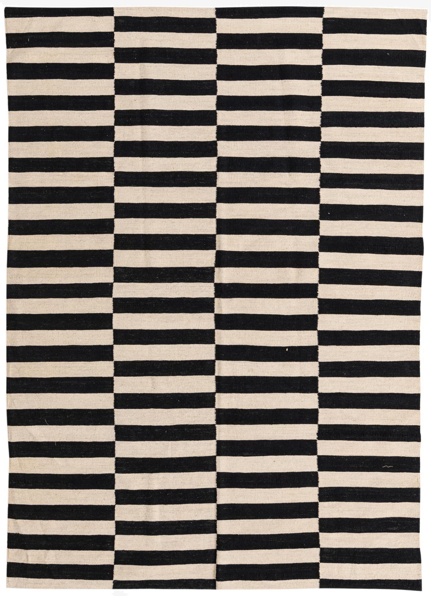  5' 6 x 7' 10  Hand Woven Kilim Modern Wool Rug