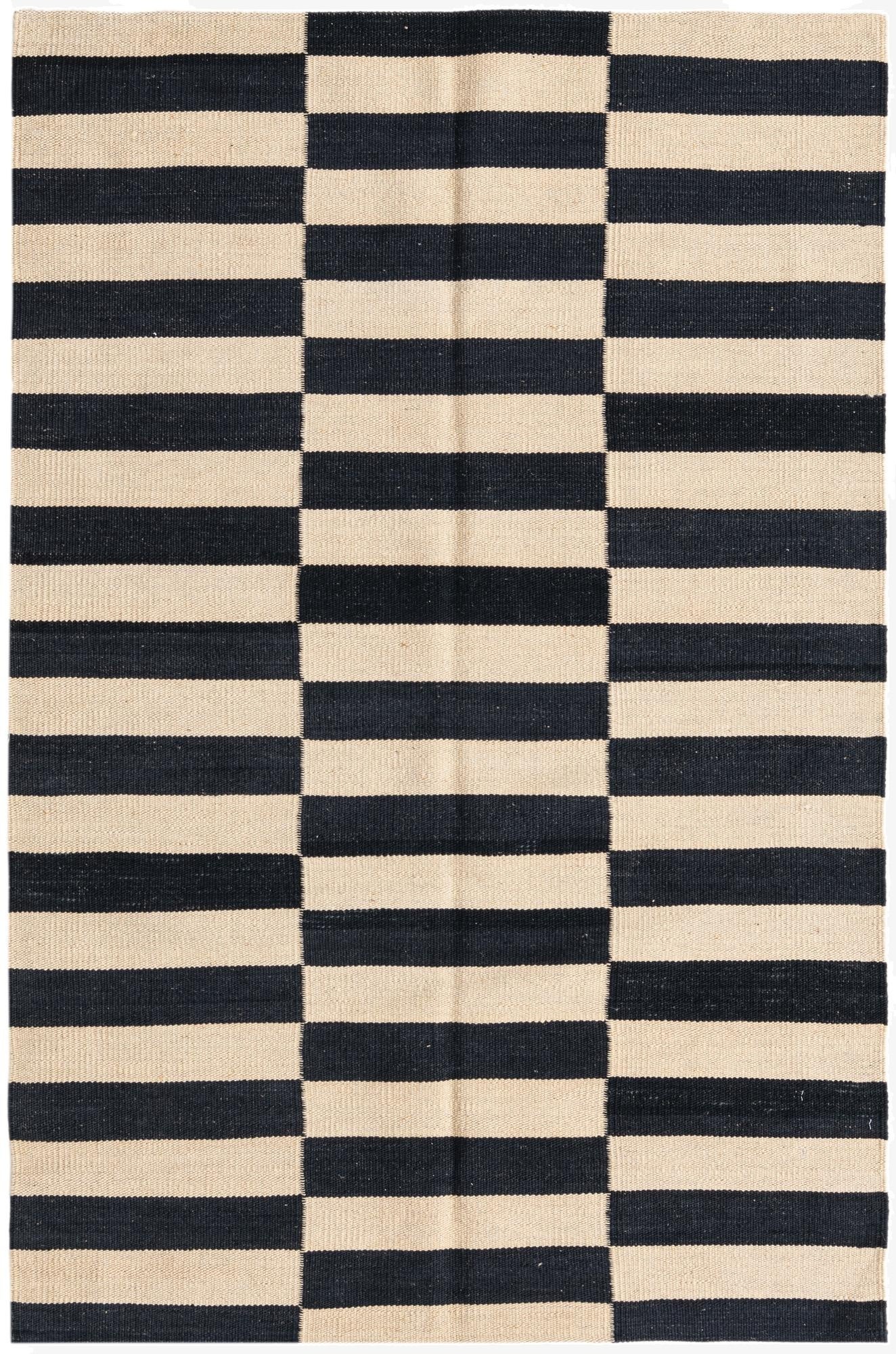  3' 2 x 5'  Hand Woven Kilim Modern Wool Rug