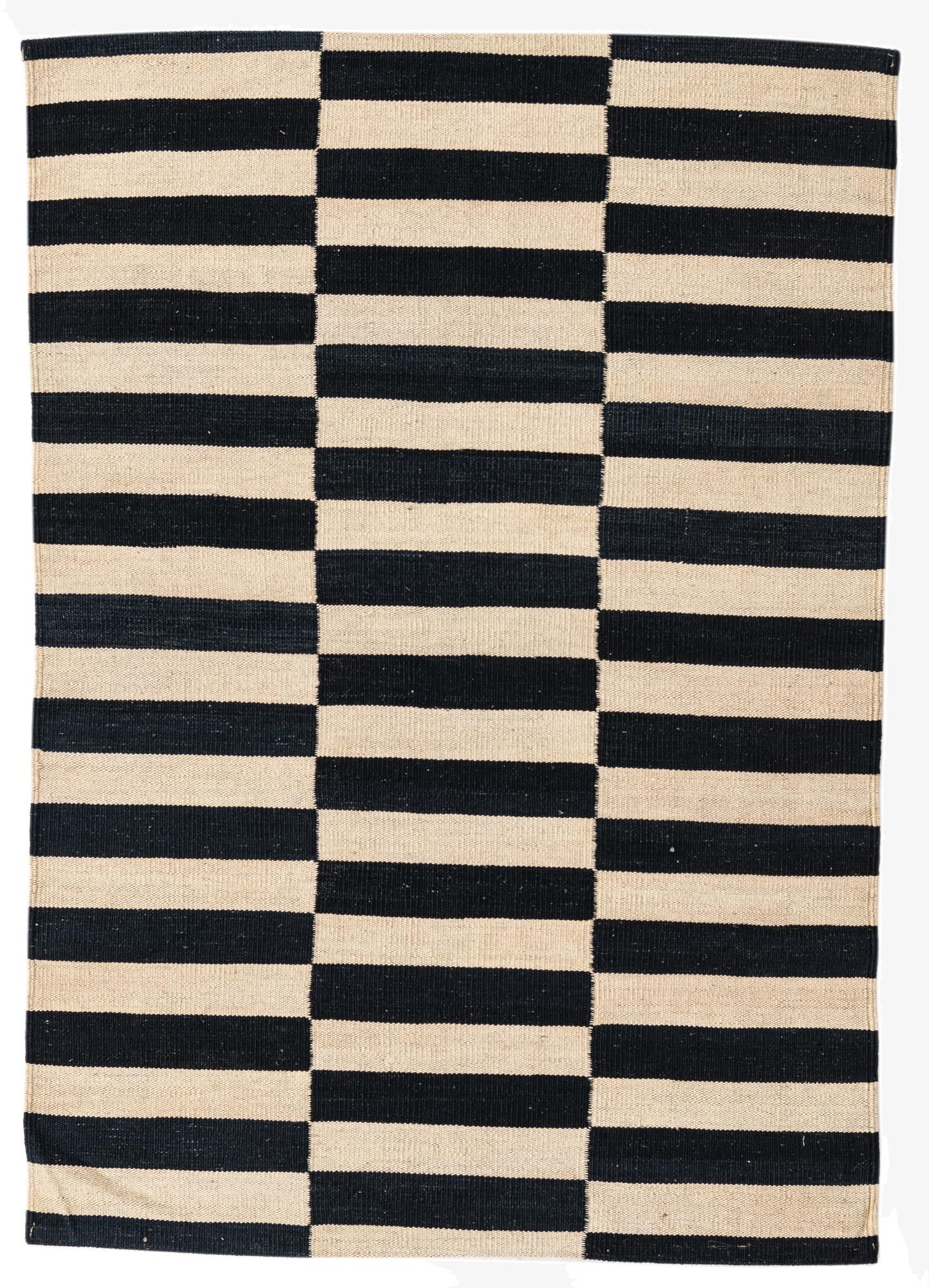  3' 4 x 4' 10  Hand Woven Kilim Modern Wool Rug