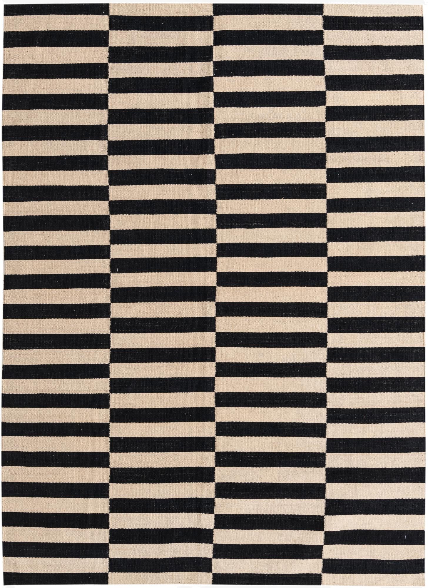  5' 8 x 7' 11  Hand Woven Kilim Modern Wool Rug