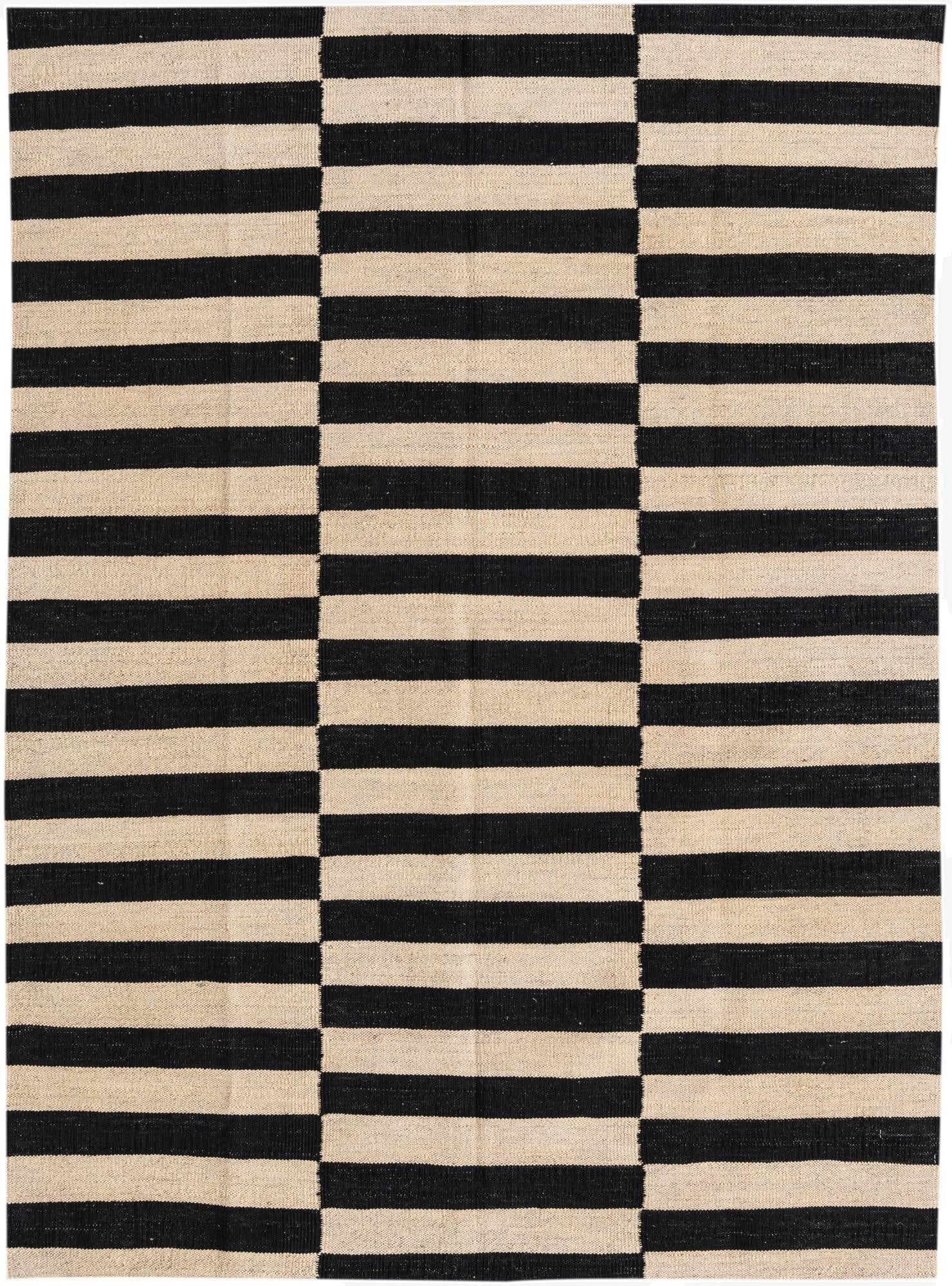 4' 3 x 5' 10  Hand Woven Kilim Modern Wool Rug