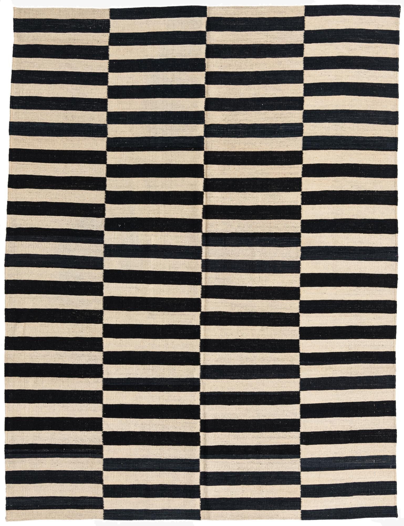  5' 10 x 7' 8  Hand Woven Kilim Modern Wool Rug