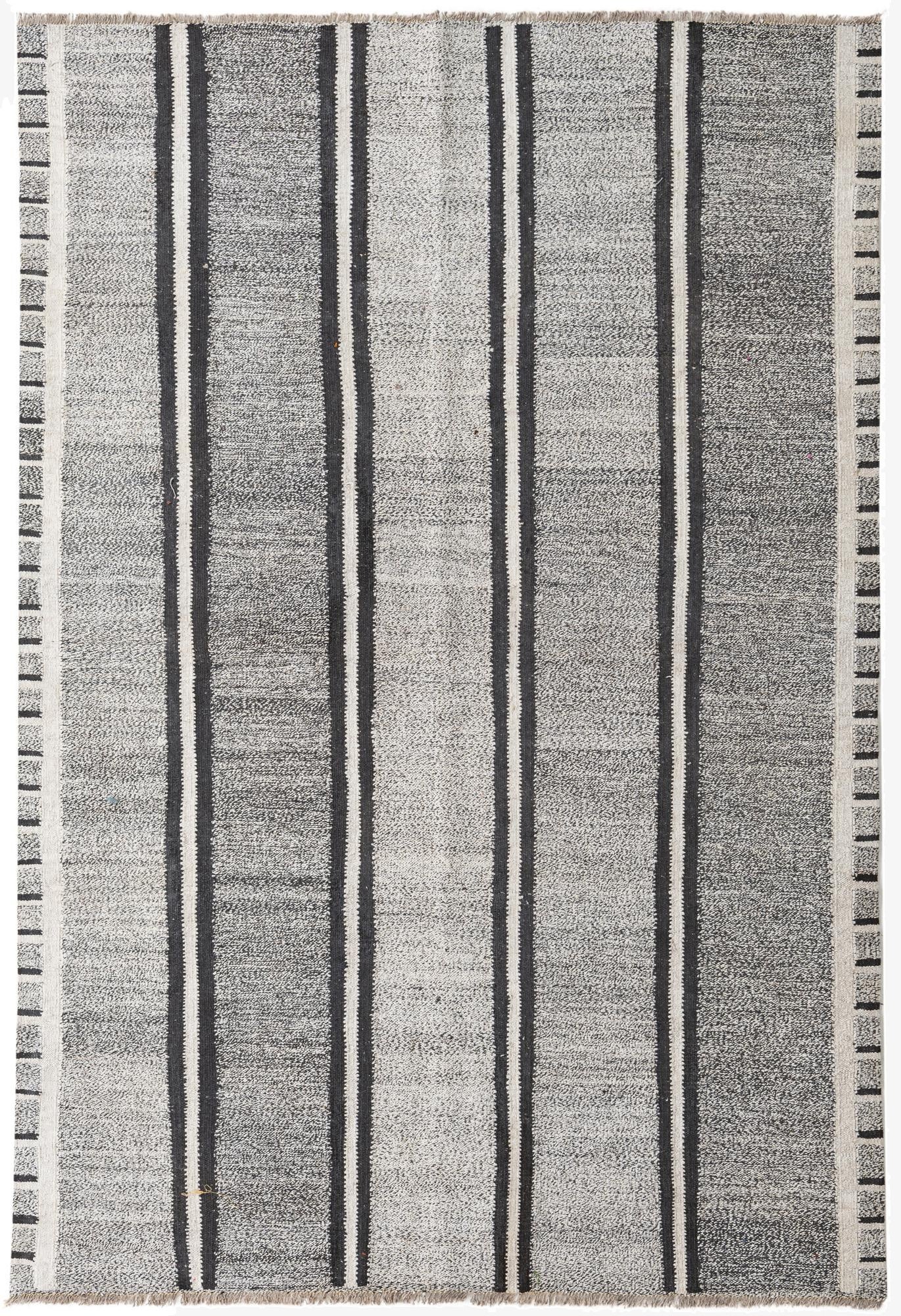  5' 5 x 8'  Hand Woven Kilim Modern Wool Rug