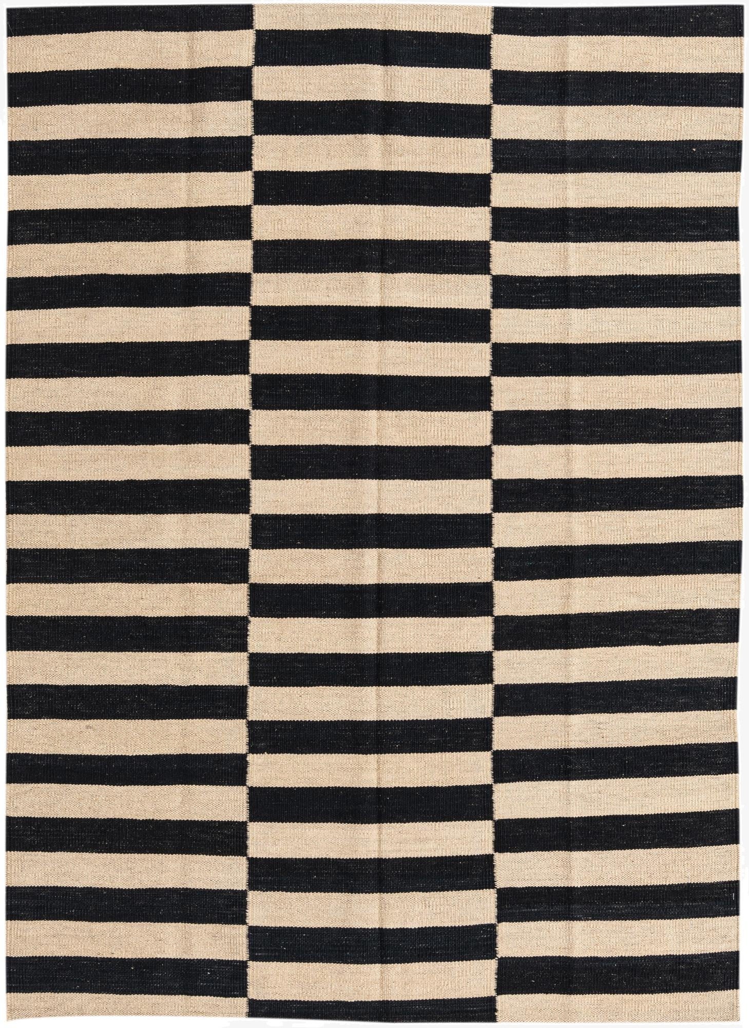  4' 2 x 5' 10  Hand Woven Kilim Modern Wool Rug