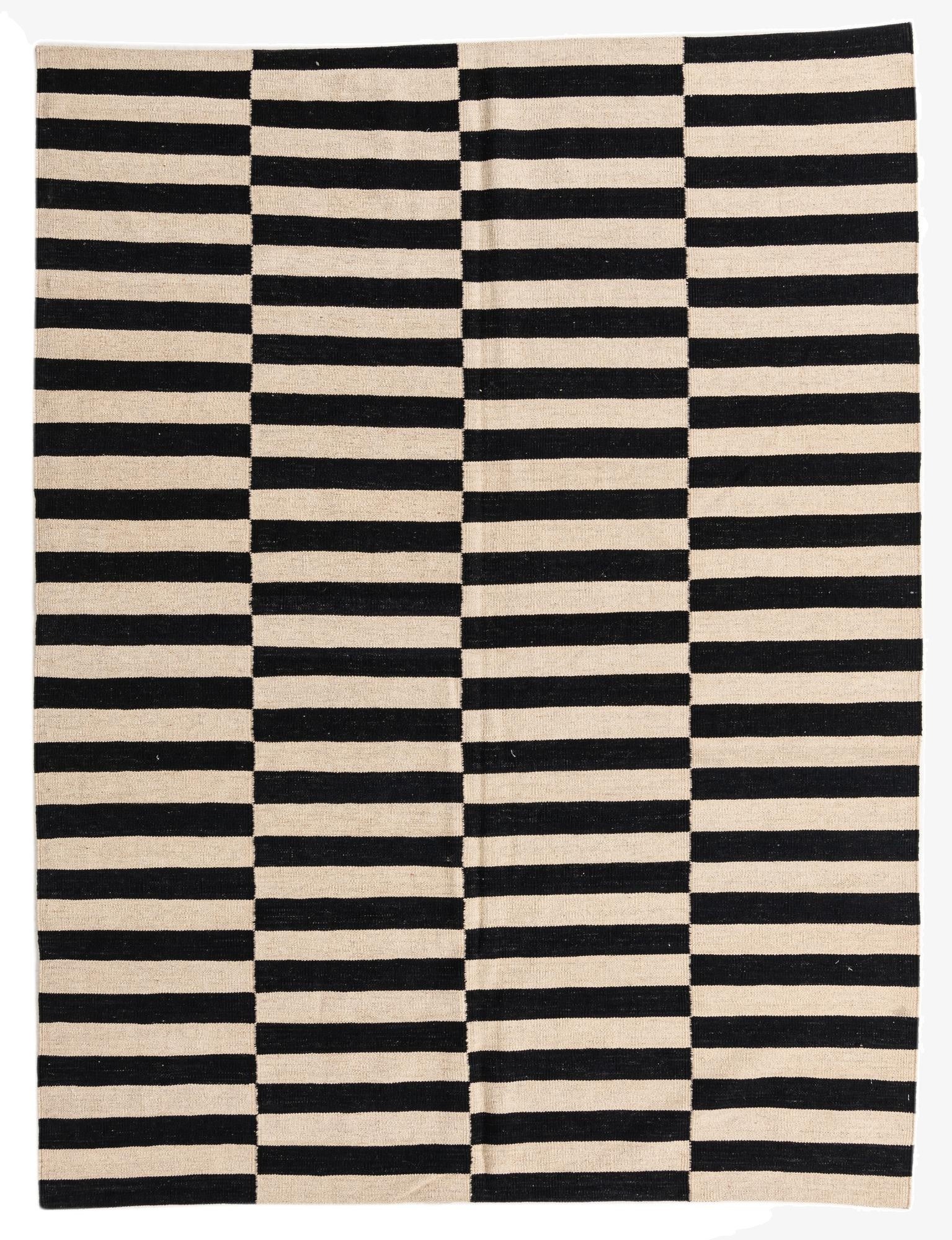  5' 10 x 7' 9  Hand Woven Kilim Modern Wool Rug