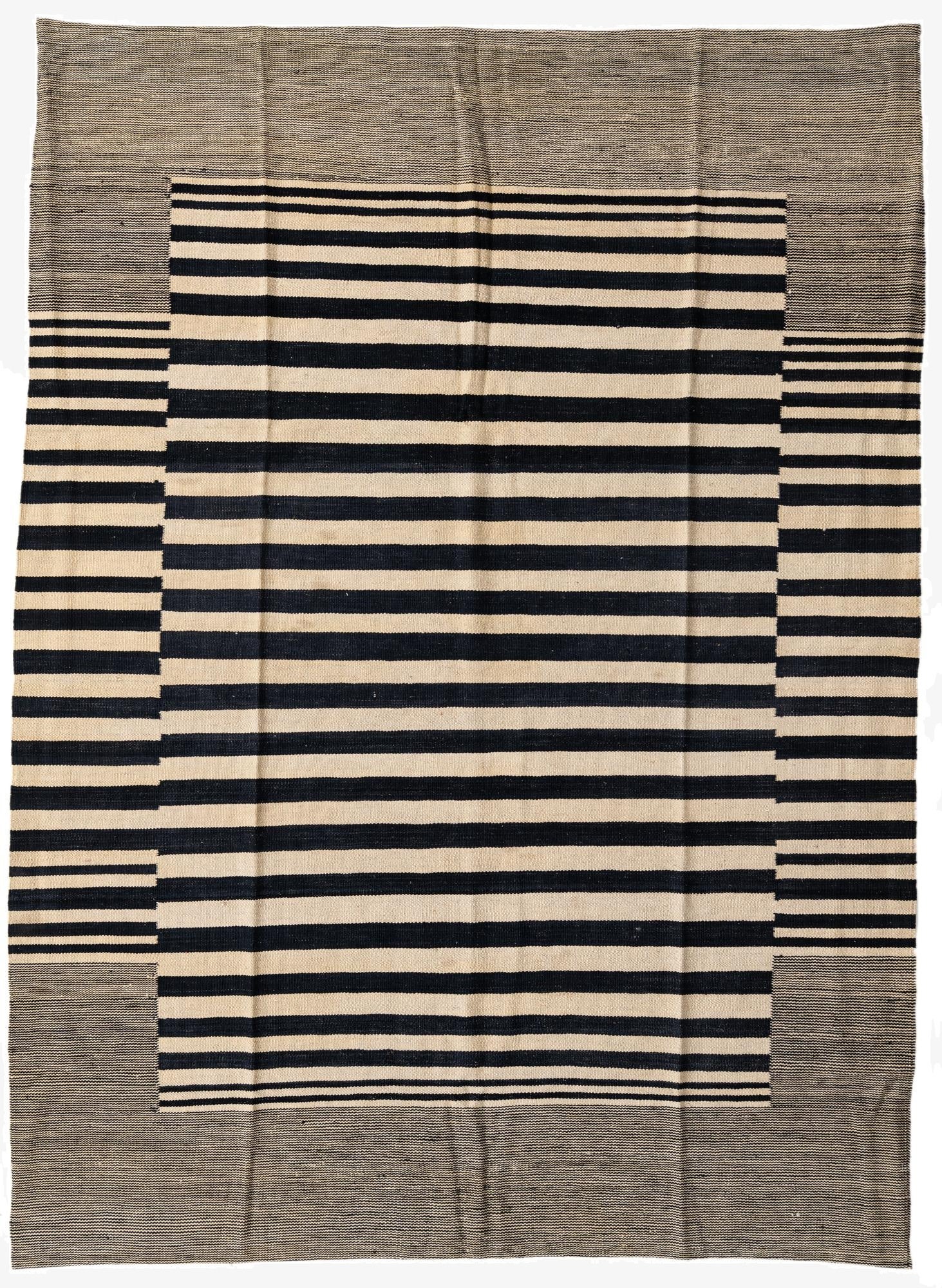  5' 8 x 7' 9  Hand Woven Kilim Modern Wool Rug