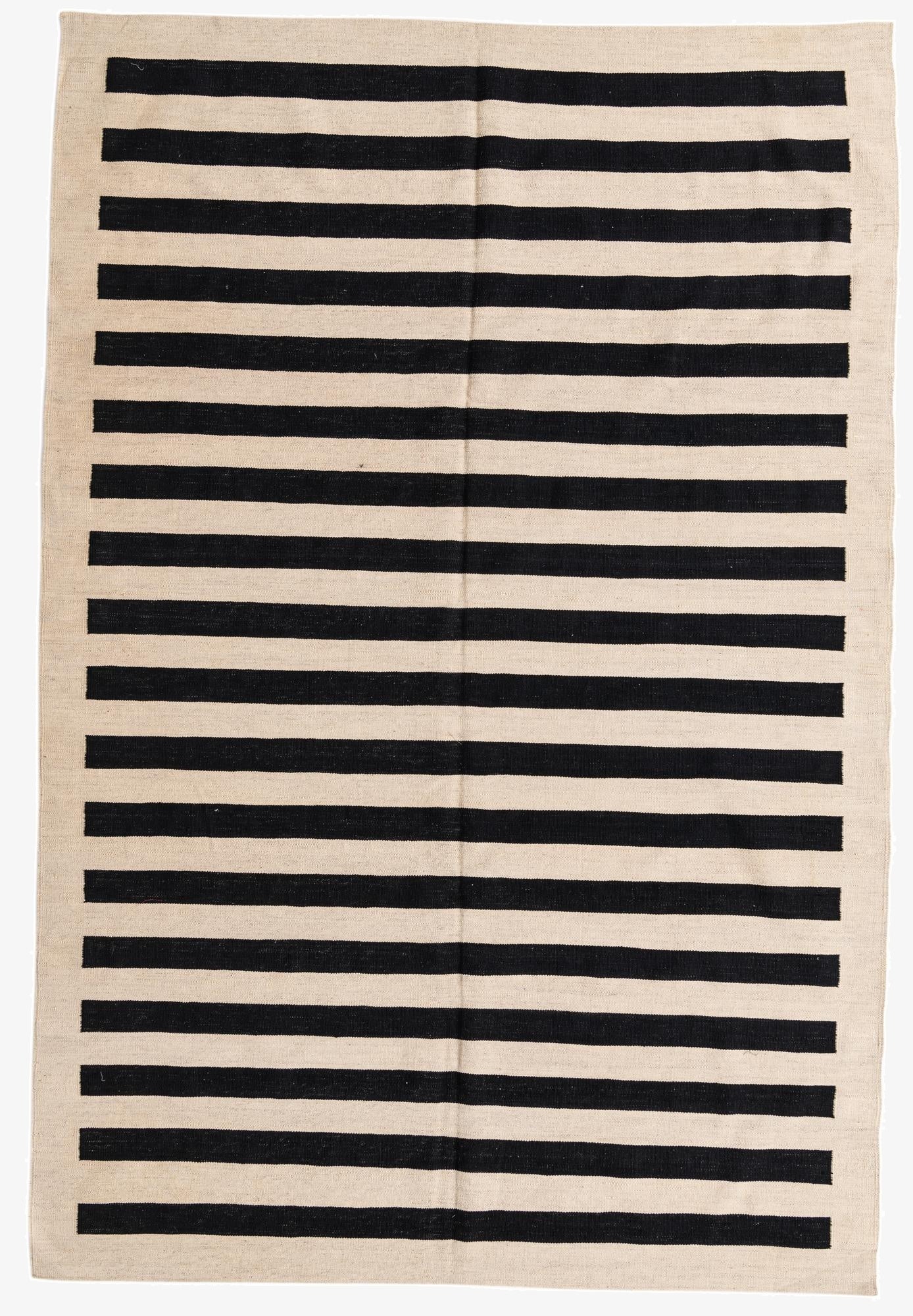  6' 8 x 9' 10  Hand Woven Kilim Modern Wool Rug