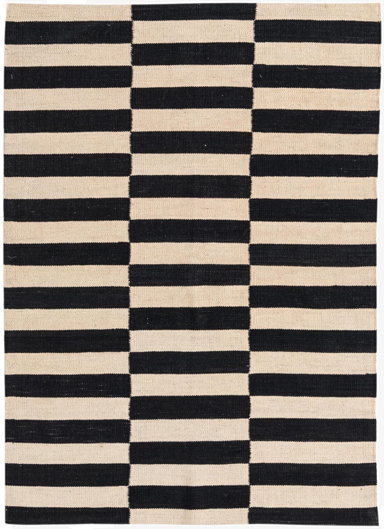  3' 6 x 4' 10  Hand Woven Kilim Modern Wool Rug