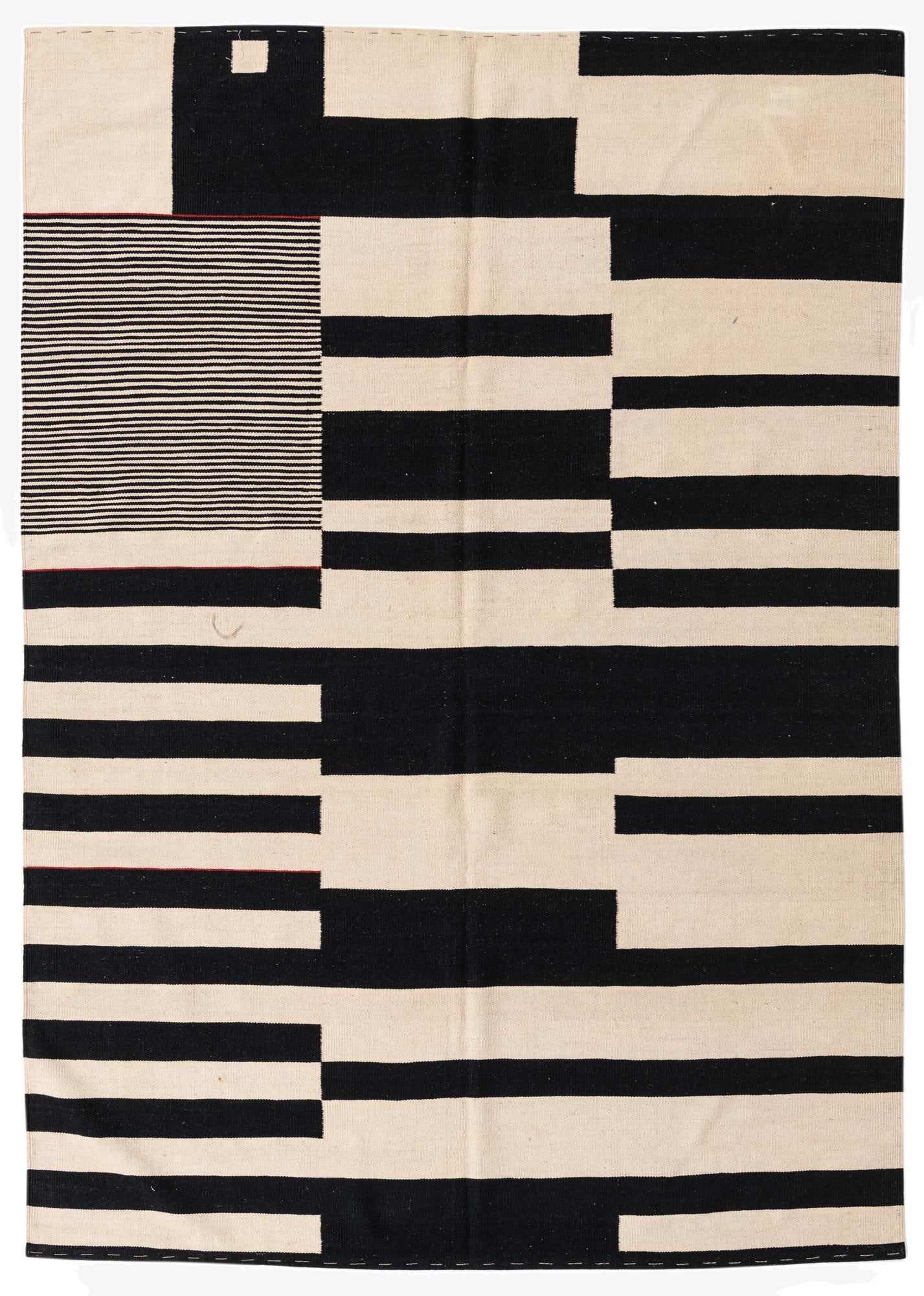  6' 7 x 9' 4  Hand Woven Kilim Modern Wool Rug