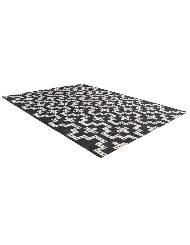 Detail image of  9' x 12'  Hand Woven Kilim Wool Rug