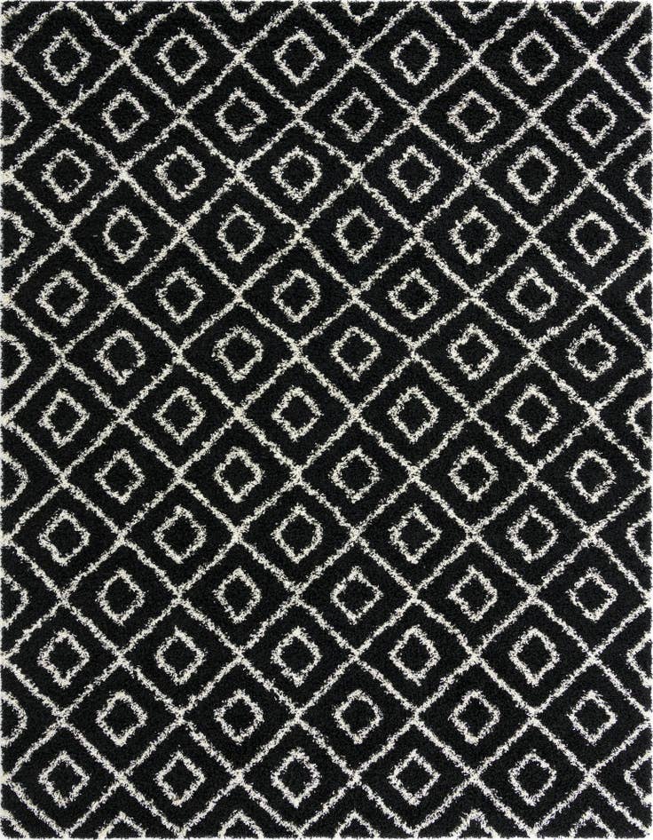 Detail image of  10' x 13' Lattice Shag Rug