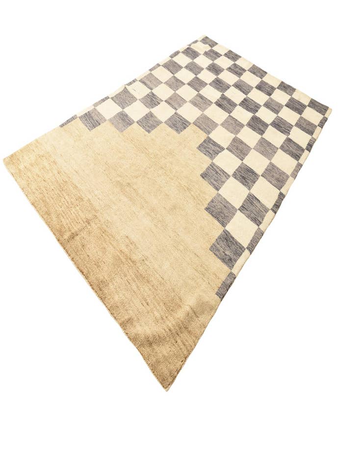 Detail image of  6' 5 x 10' 2  Hand Knotted Modern Ziegler Rug