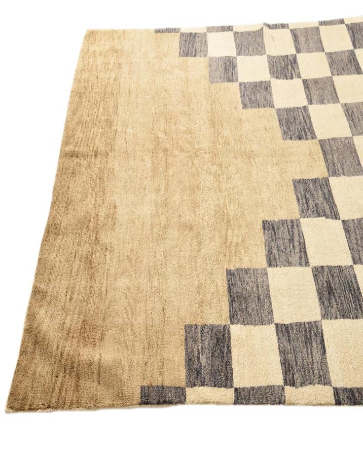 Detail image of  6' 5 x 10' 2  Hand Knotted Modern Ziegler Rug