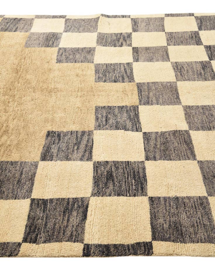 Detail image of  6' 5 x 10' 2  Hand Knotted Modern Ziegler Rug