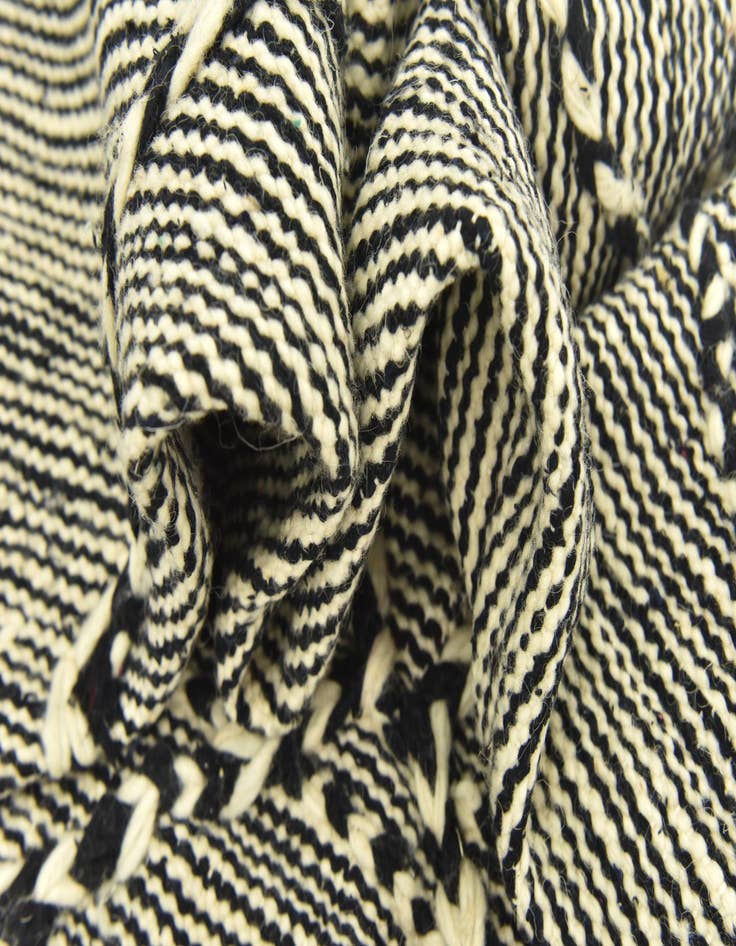 Detail image of  4' 11 x 8' 4  Hand Knotted Moroccan Wool Rug