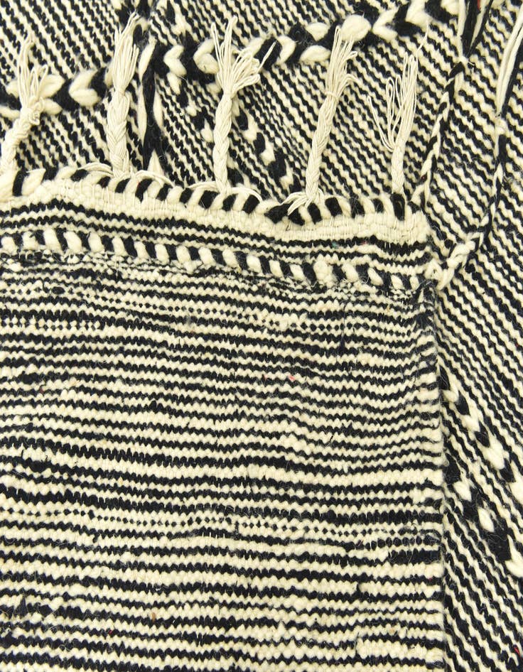 Detail image of  4' 11 x 8' 4  Hand Knotted Moroccan Wool Rug