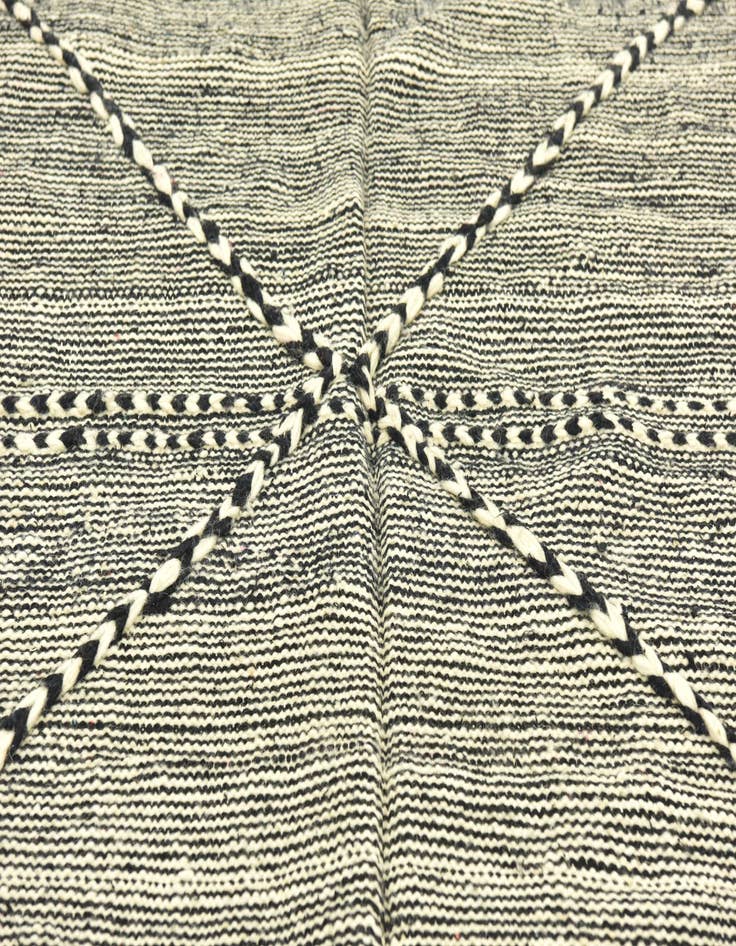 Detail image of  4' 11 x 8' 4  Hand Knotted Moroccan Wool Rug