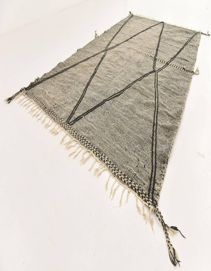 Detail image of  7' 7 x 13' 3  Hand Knotted Moroccan Wool Rug