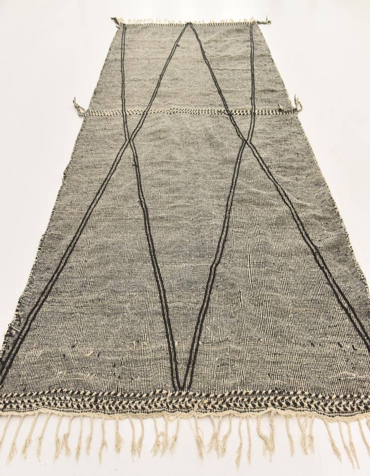 Detail image of  7' 7 x 13' 3  Hand Knotted Moroccan Wool Rug