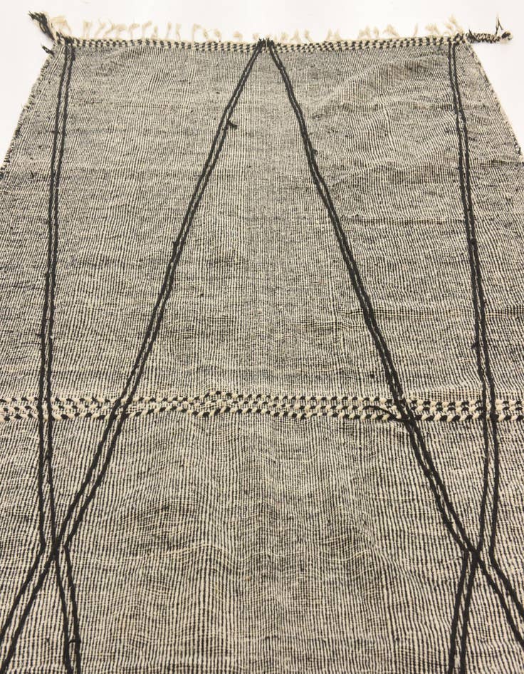 Detail image of  7' 7 x 13' 3  Hand Knotted Moroccan Wool Rug