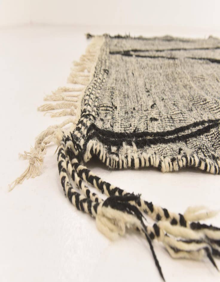 Detail image of  7' 7 x 13' 3  Hand Knotted Moroccan Wool Rug