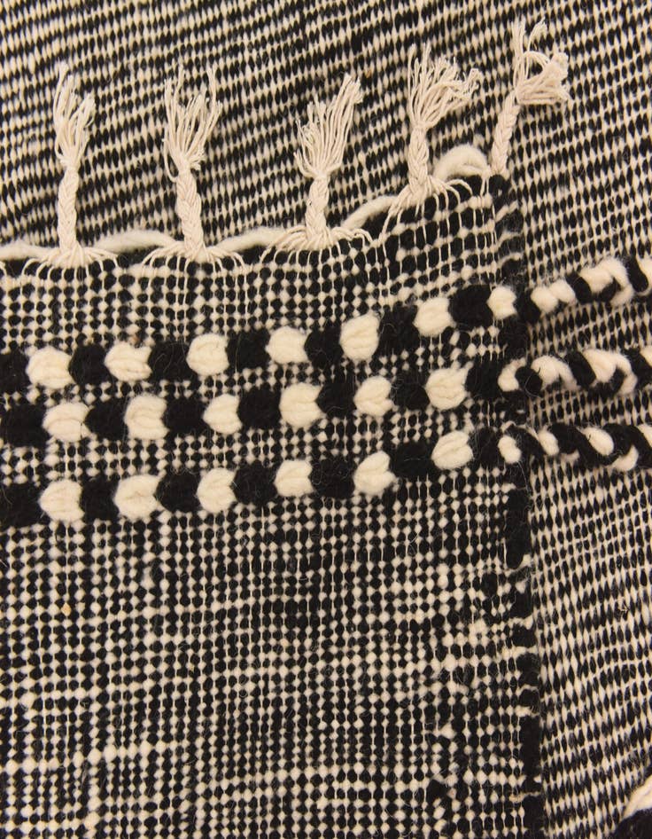 Detail image of  6' 10 x 11' 6  Hand Knotted Moroccan Wool Rug