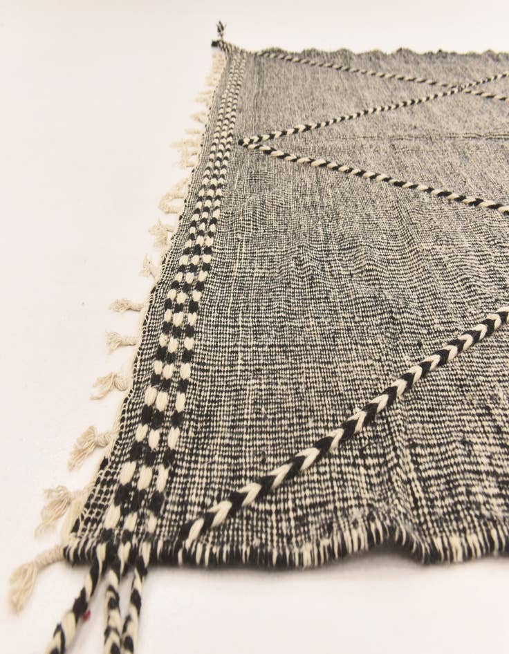 Detail image of  6' 10 x 11' 6  Hand Knotted Moroccan Wool Rug