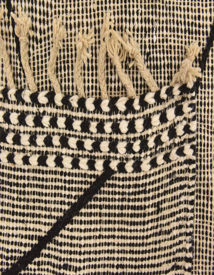 Detail image of  6' 2 x 9' 6  Hand Knotted Moroccan Wool Rug