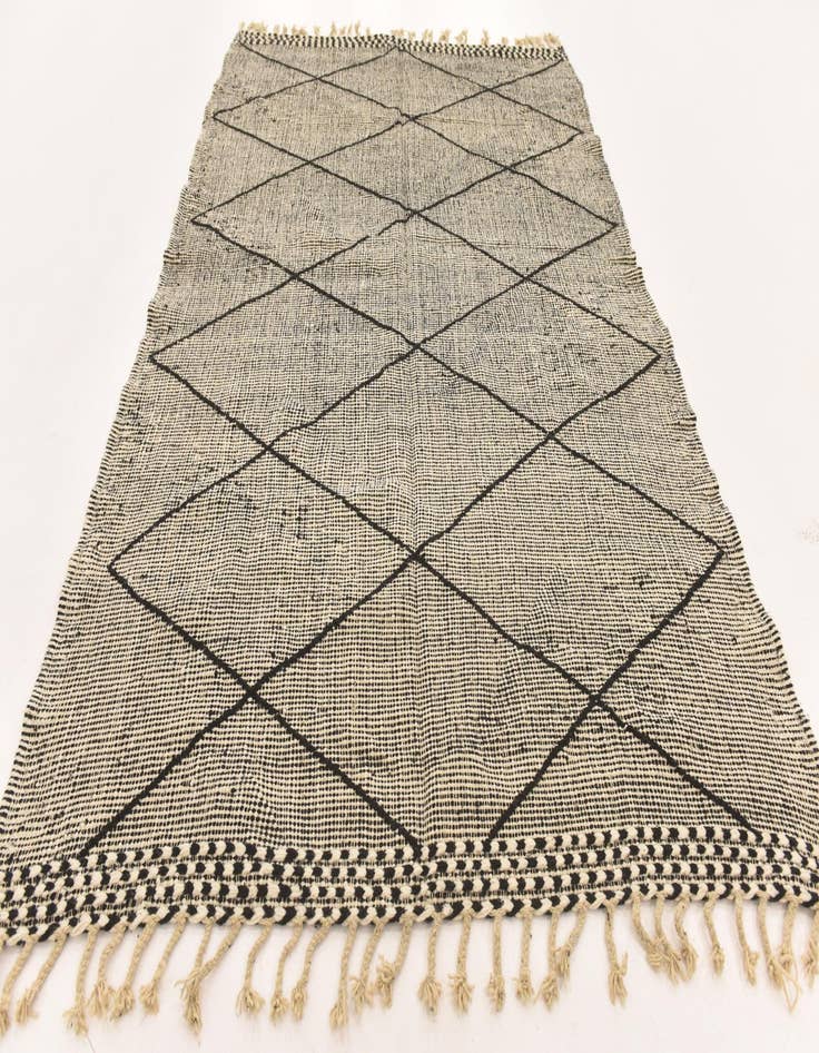 Detail image of  6' 2 x 9' 6  Hand Knotted Moroccan Wool Rug