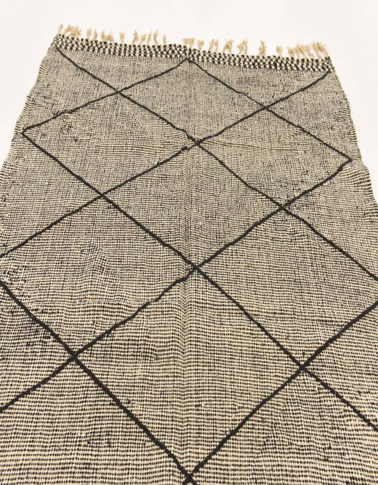 Detail image of  6' 2 x 9' 6  Hand Knotted Moroccan Wool Rug