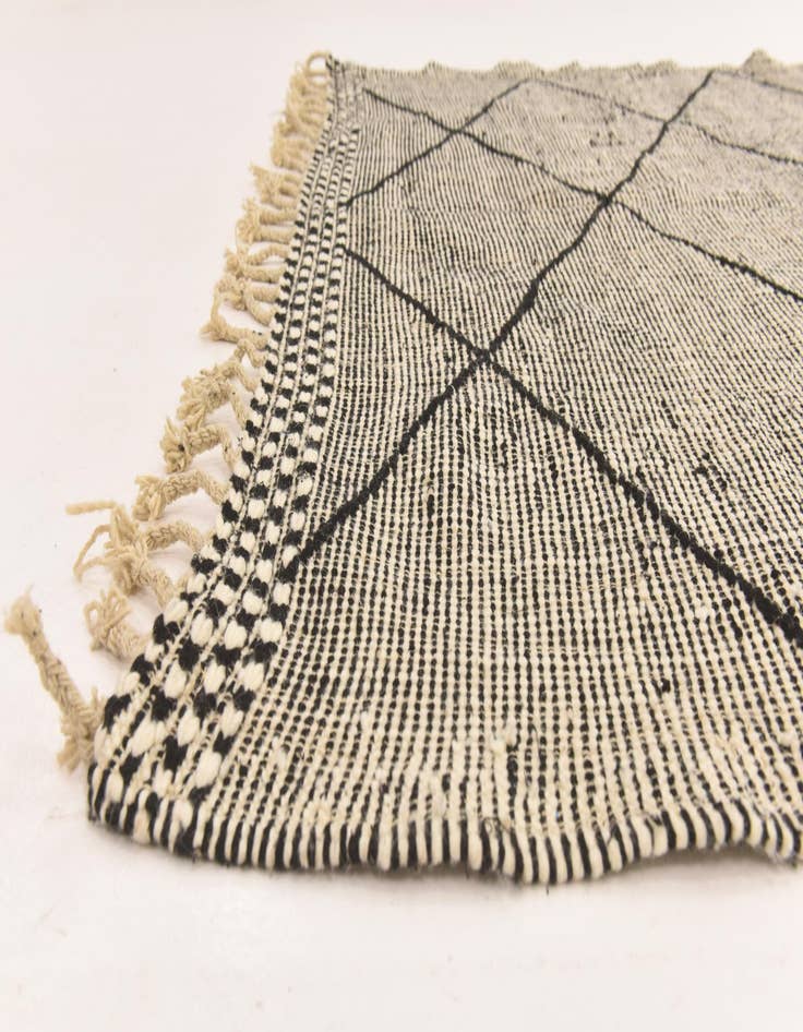 Detail image of  6' 2 x 9' 6  Hand Knotted Moroccan Wool Rug