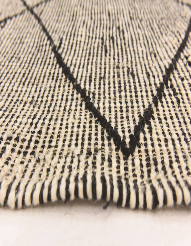 Detail image of  6' 2 x 9' 6  Hand Knotted Moroccan Wool Rug