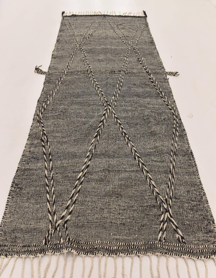 Detail image of  6' 5 x 10' 3  Hand Knotted Moroccan Wool Rug