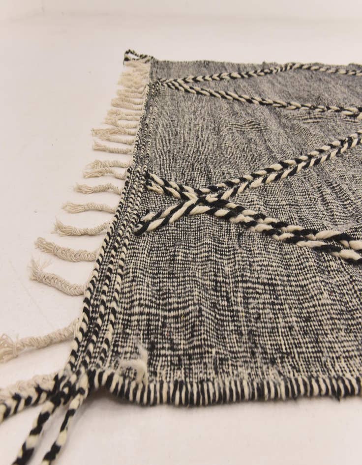 Detail image of  6' 5 x 10' 3  Hand Knotted Moroccan Wool Rug