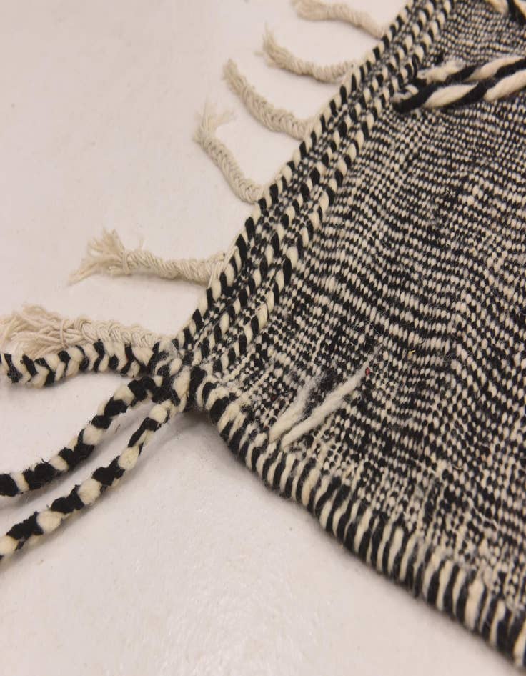 Detail image of  6' 5 x 10' 3  Hand Knotted Moroccan Wool Rug