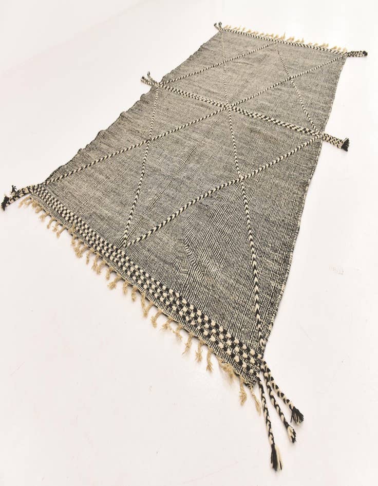 Detail image of  7' 1 x 12' 8  Hand Knotted Moroccan Wool Rug