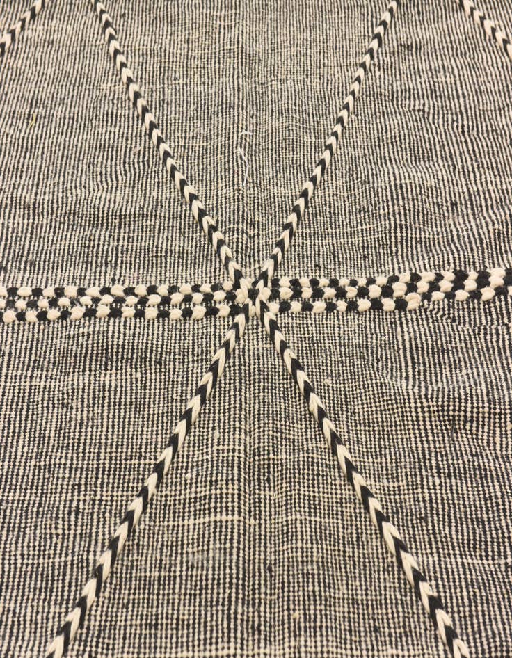 Detail image of  7' 1 x 12' 8  Hand Knotted Moroccan Wool Rug