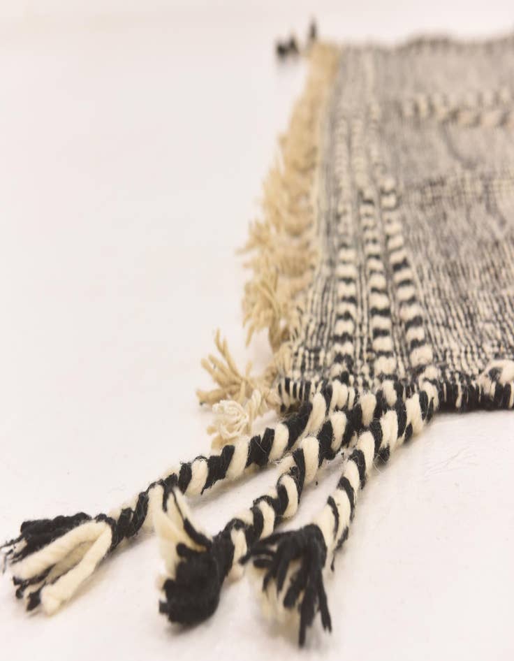 Detail image of  7' 1 x 12' 8  Hand Knotted Moroccan Wool Rug