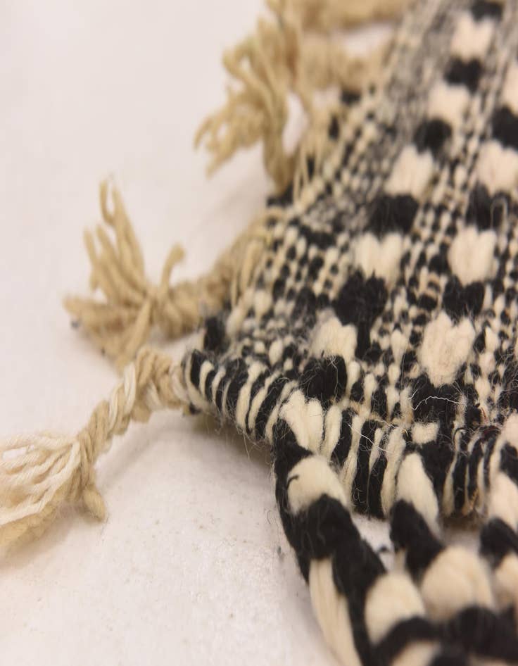 Detail image of  7' 1 x 12' 8  Hand Knotted Moroccan Wool Rug