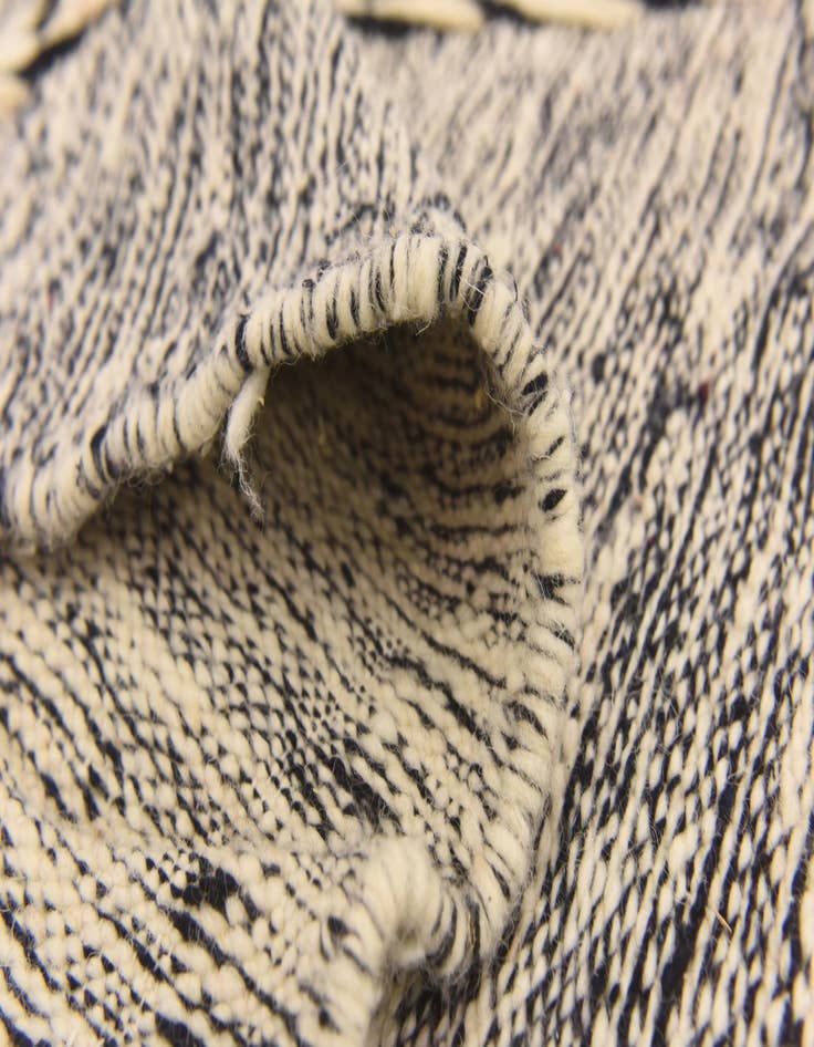 Detail image of  6' 7 x 10' 9  Hand Knotted Moroccan Wool Rug