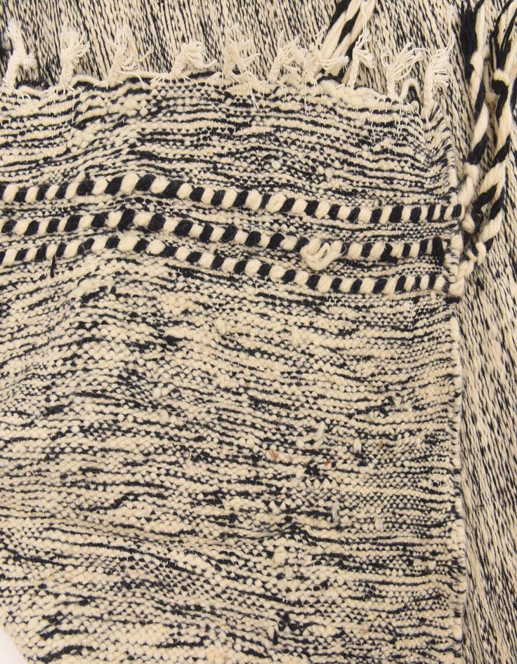 Detail image of  6' 7 x 10' 9  Hand Knotted Moroccan Wool Rug