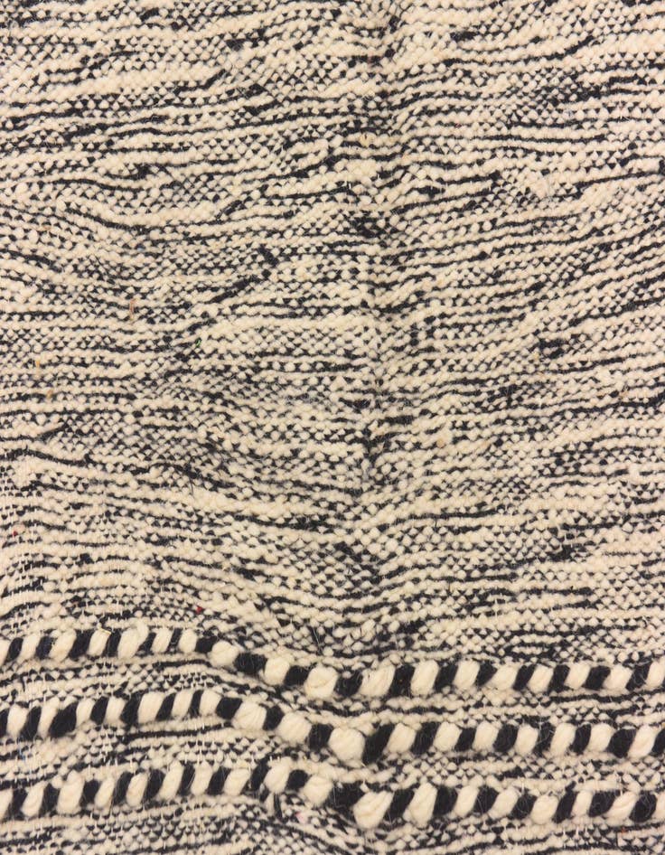 Detail image of  6' 7 x 10' 9  Hand Knotted Moroccan Wool Rug