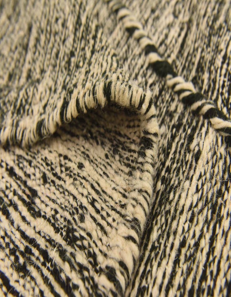 Detail image of  6' 8 x 10'  Hand Knotted Moroccan Wool Rug