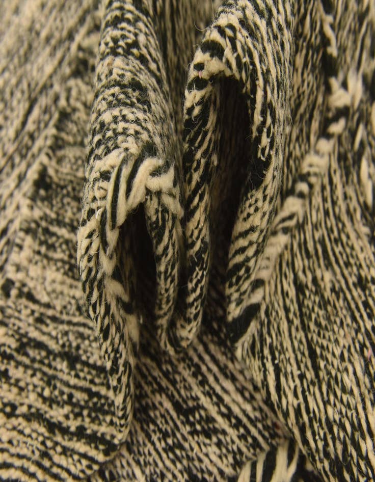 Detail image of  6' 8 x 10'  Hand Knotted Moroccan Wool Rug