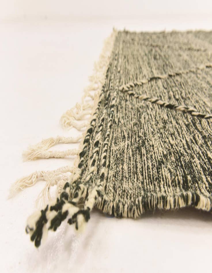 Detail image of  6' 8 x 10'  Hand Knotted Moroccan Wool Rug