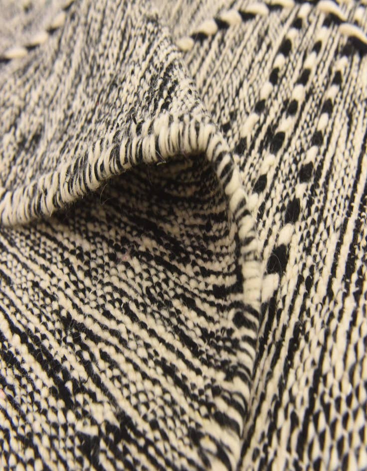 Detail image of  6' 7 x 9' 10  Hand Knotted Moroccan Wool Rug