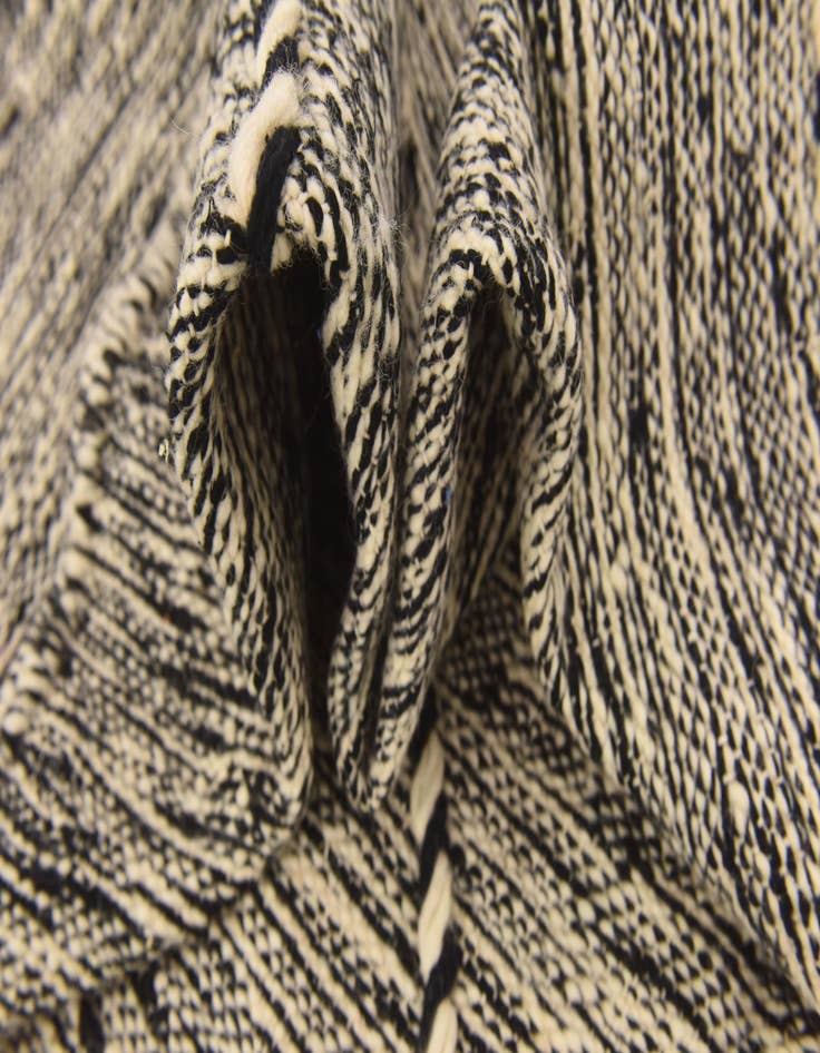 Detail image of  6' 7 x 9' 10  Hand Knotted Moroccan Wool Rug