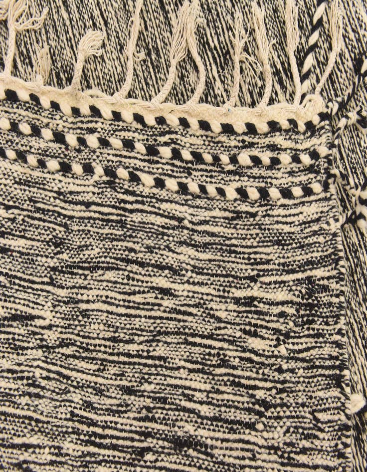 Detail image of  6' 7 x 9' 10  Hand Knotted Moroccan Wool Rug