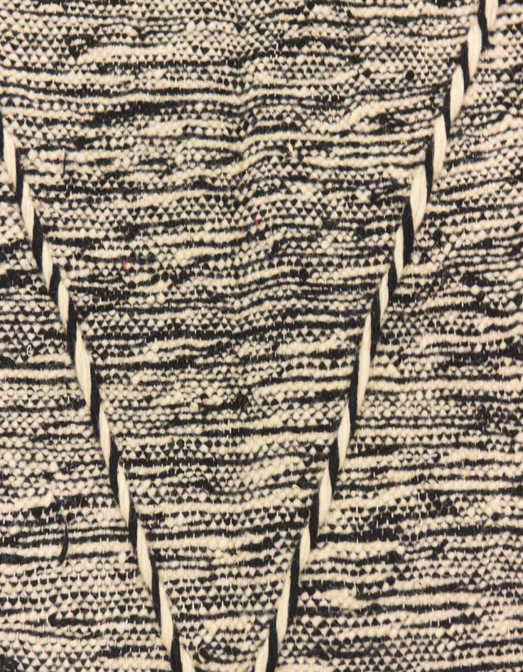 Detail image of  6' 7 x 9' 10  Hand Knotted Moroccan Wool Rug